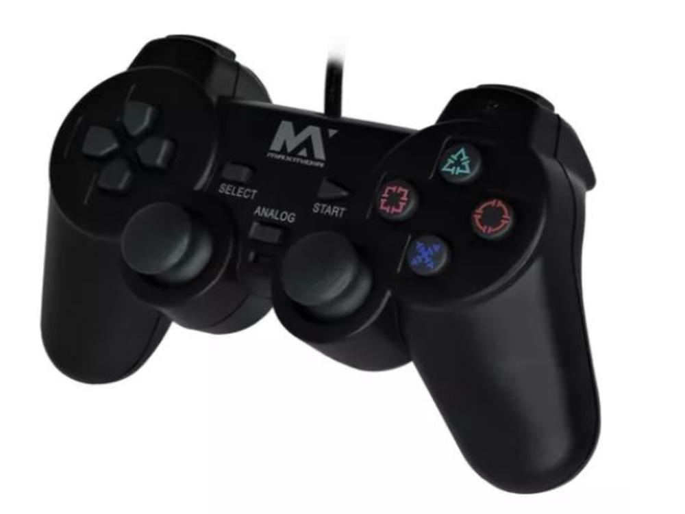 1041 - Controle Joystick Analógico - PlayStation 2 Dualshock (Com Fio)