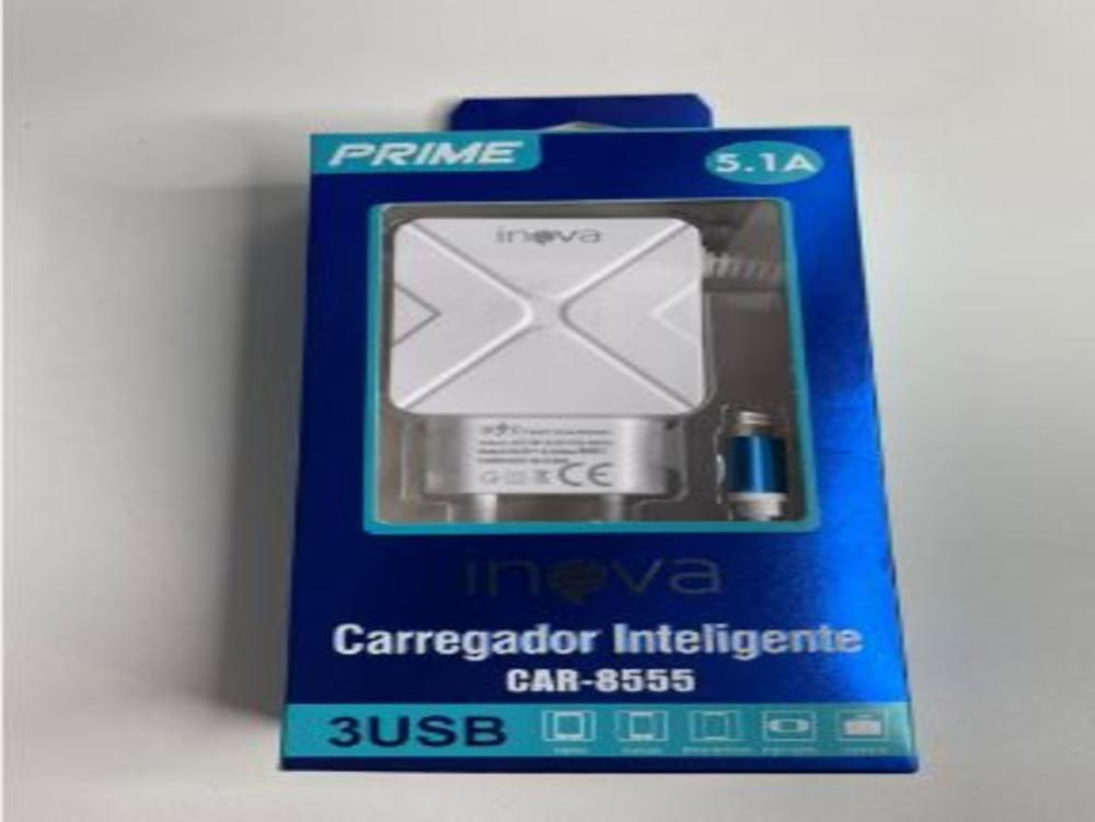 1083 - Carregador de Celular iPHONE - INOVA PRIME 5.1A  (2 Entrada USB) iPHONE