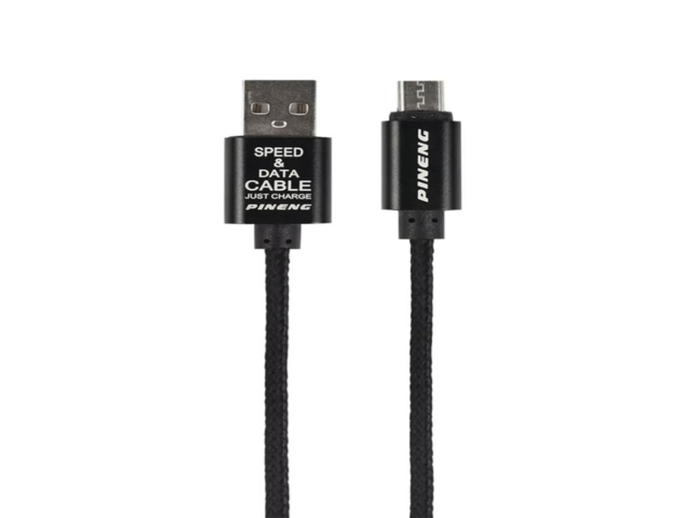 1136 - Cabo Carregador - Dados PINENG USB x V8 (Micro USB) - (SPEED&DATA)