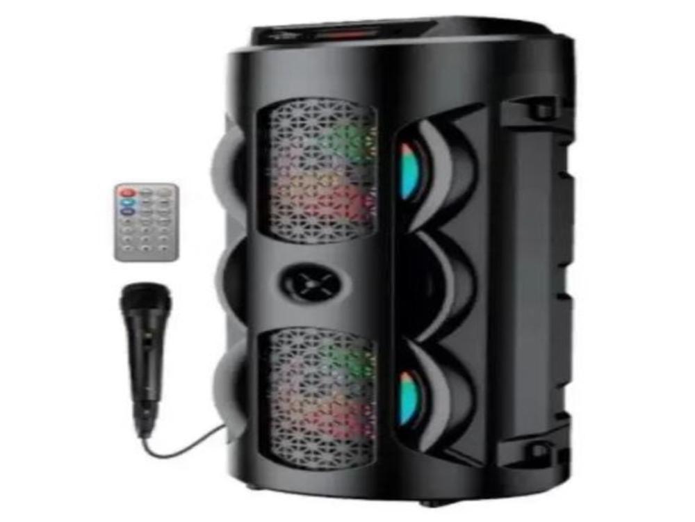 1166 - Caixa de Som - Grasep D-S31 Amplificada Led Microfone Bluetooth 20w (SD,USB,FM)