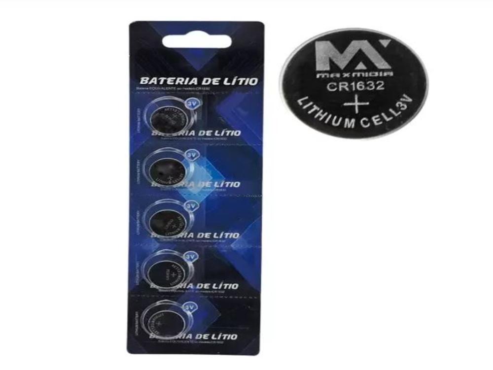 1199 - Bateria - CR1632 LITHIUM 3V - (Cartela 5 UND)