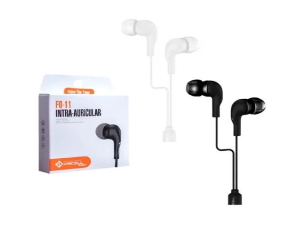 1224 - Fone de Ouvido - PMCELL Intra Auricular Com MIC FO-11 - Plug P2 (Com Fio)