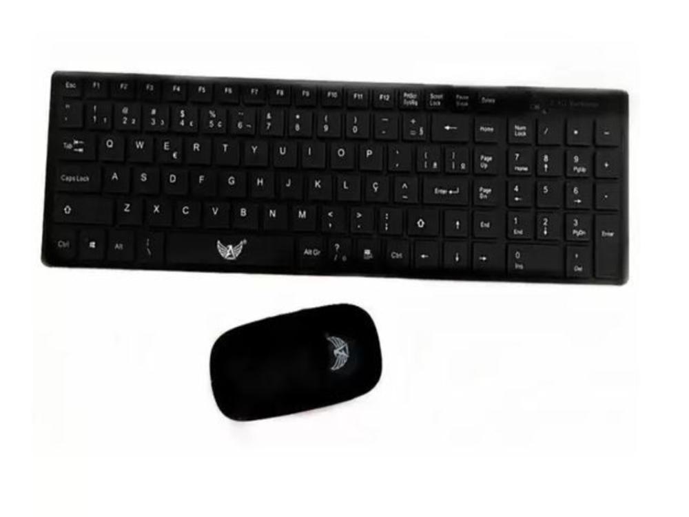 1261 - Teclado e Mouse - Wireless ALTOMEX 2.4GHZ A-9020 (Sem Fio)