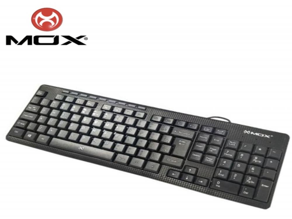 1265 - Teclado para Computador - Multimídia MOX MO-KB120 com fio USB (Com Fio)