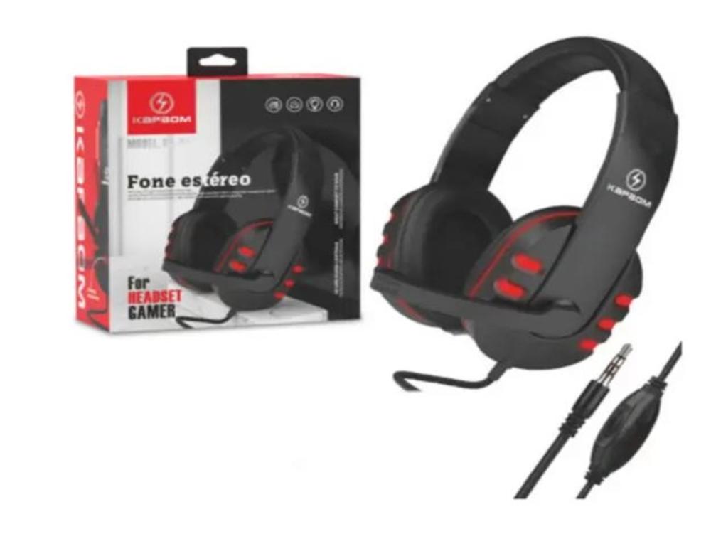 1337 - Fone de Ouvido Gamer HEADSET - Estéreo com Microfone - KA -903 - (Com Fio)