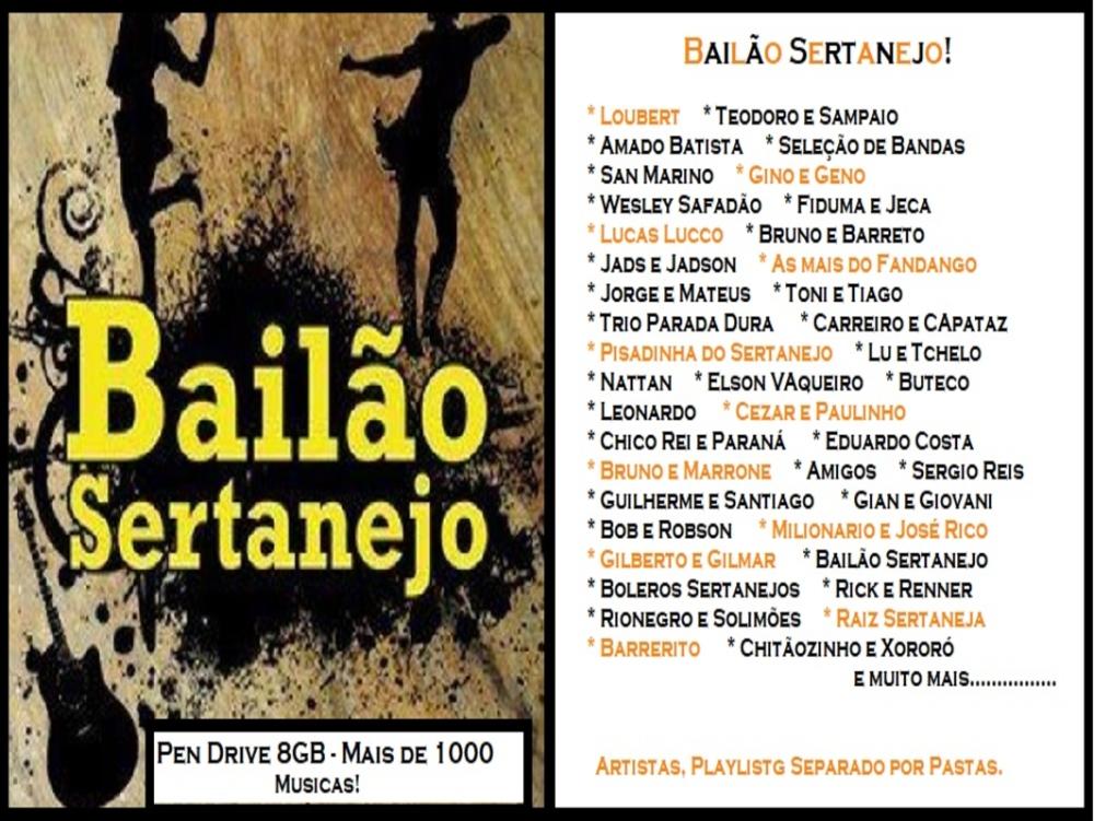 1343 - Pen Drive (Music) - Bailão Sertanejo Vol.01