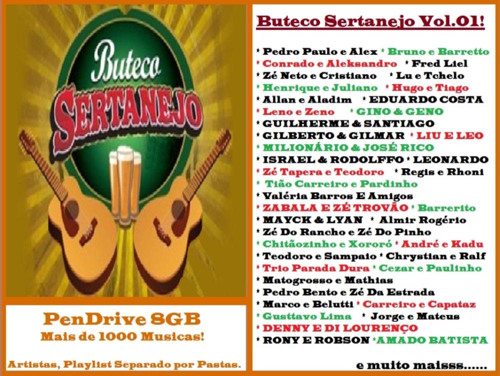 1345 - Pen Drive (Music) - Buteco Sertanejo Vol.01