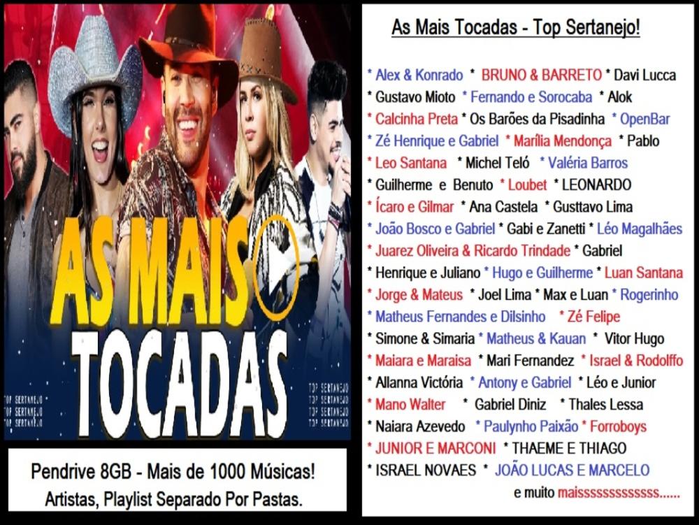 1396 - Pen Drive (Music) - As Mais Tocadas - Top Sertanejo