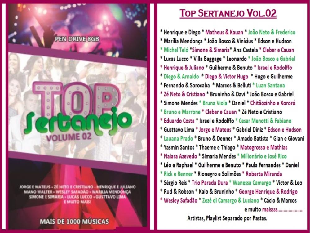 1405 - Pen Drive (Music) - Top Sertanejo Vol.02