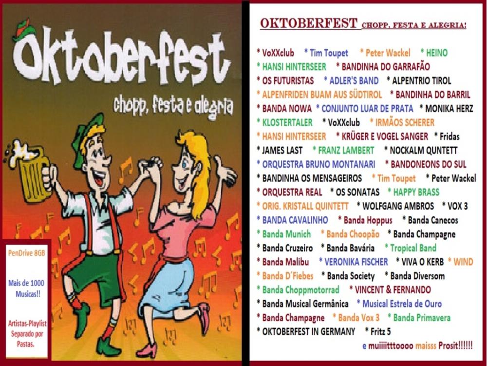 1406 - Pen Drive (Music) - Oktoberfest chopp, festa e alegria!