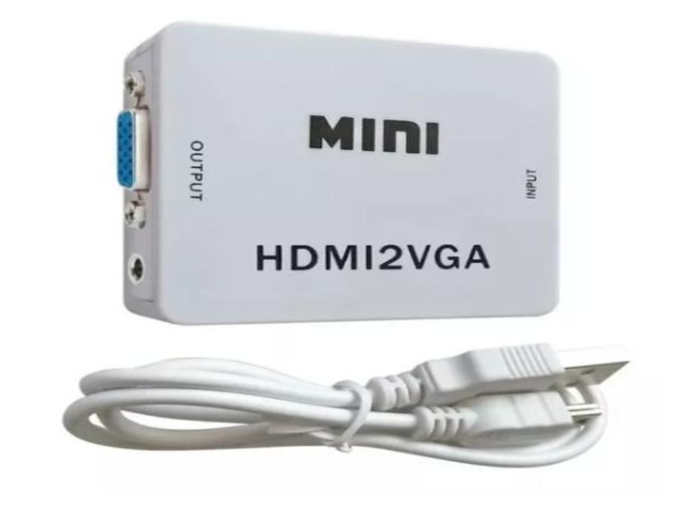 1422 - Adaptador Conversor Entrada HDMI para Saida VGA (Mini)